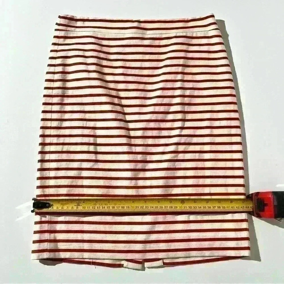 J Crew Striped Pencil Skirt - Picture 6 of 7